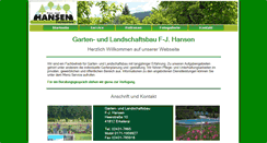 Desktop Screenshot of hansen-galabau.de